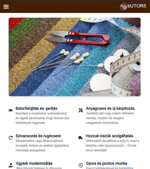 Butor 5 szolgáltatások