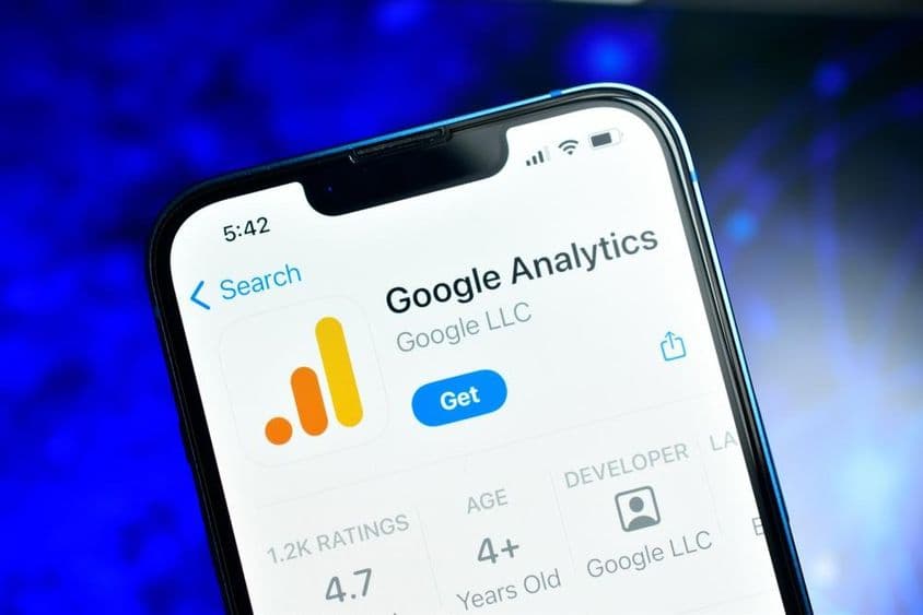 Google analitikai alkalmazás okostelefonon-