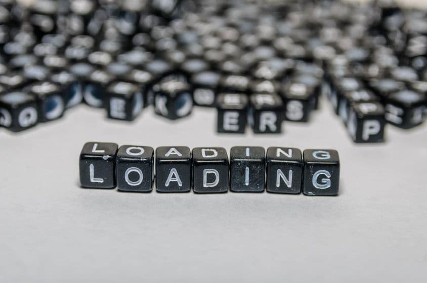 A betűkészlet betöltés.