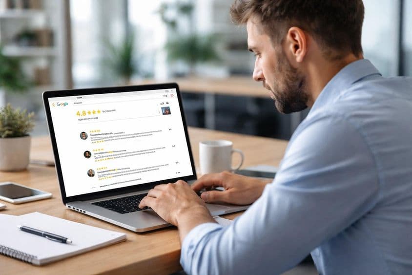 Online értékelések kezelése munka közben